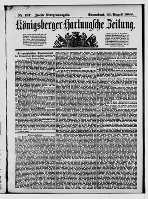 Königsberger Hartungsche Zeitung vom 24.08.1889