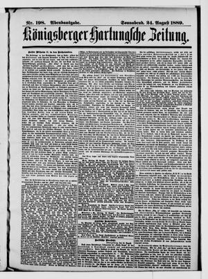 Königsberger Hartungsche Zeitung vom 24.08.1889