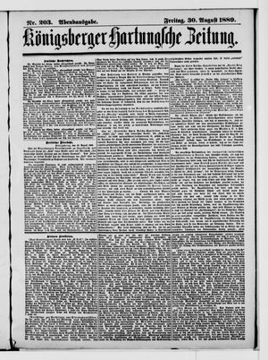 Königsberger Hartungsche Zeitung vom 30.08.1889