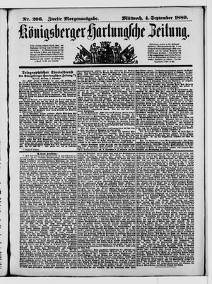 Königsberger Hartungsche Zeitung on Sep 4, 1889
