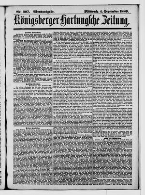 Königsberger Hartungsche Zeitung on Sep 4, 1889
