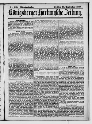 Königsberger Hartungsche Zeitung vom 13.09.1889