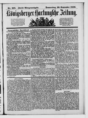 Königsberger Hartungsche Zeitung vom 26.09.1889