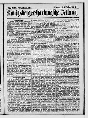 Königsberger Hartungsche Zeitung vom 07.10.1889