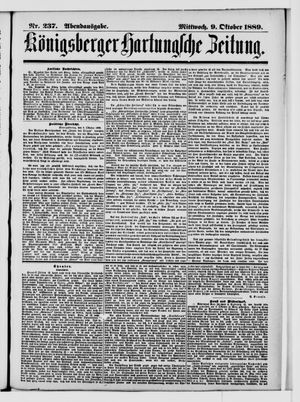 Königsberger Hartungsche Zeitung vom 09.10.1889