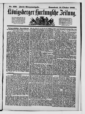 Königsberger Hartungsche Zeitung vom 12.10.1889