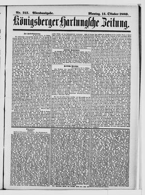 Königsberger Hartungsche Zeitung on Oct 14, 1889