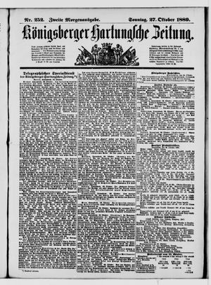 Königsberger Hartungsche Zeitung vom 27.10.1889