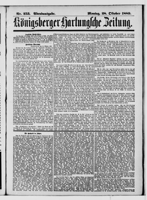 Königsberger Hartungsche Zeitung vom 28.10.1889