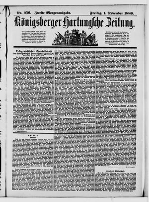 Königsberger Hartungsche Zeitung vom 01.11.1889