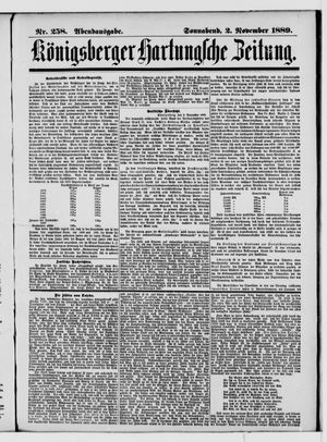 Königsberger Hartungsche Zeitung vom 02.11.1889