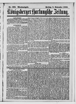 Königsberger Hartungsche Zeitung vom 08.11.1889