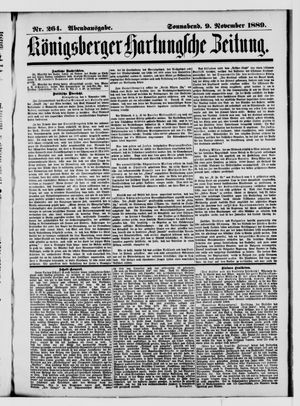 Königsberger Hartungsche Zeitung vom 09.11.1889