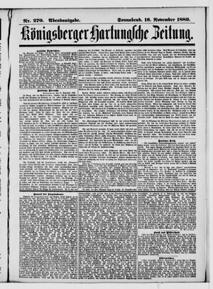 Königsberger Hartungsche Zeitung vom 16.11.1889