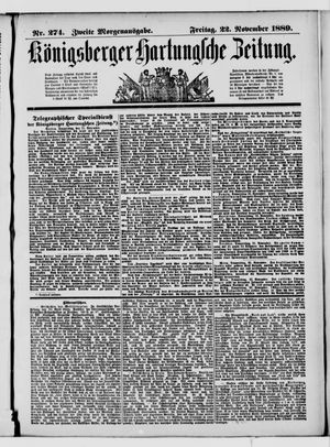 Königsberger Hartungsche Zeitung on Nov 22, 1889