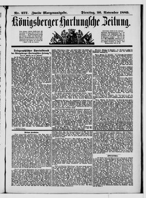 Königsberger Hartungsche Zeitung vom 26.11.1889
