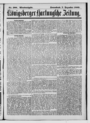 Königsberger Hartungsche Zeitung vom 07.12.1889