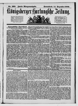 Königsberger Hartungsche Zeitung vom 14.12.1889