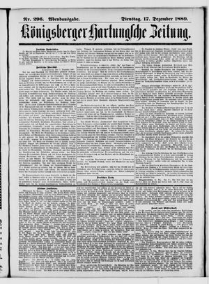 Königsberger Hartungsche Zeitung vom 17.12.1889