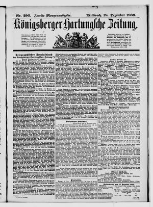 Königsberger Hartungsche Zeitung vom 18.12.1889