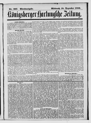 Königsberger Hartungsche Zeitung vom 18.12.1889