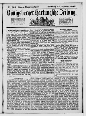 Königsberger Hartungsche Zeitung vom 25.12.1889