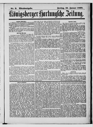 Königsberger Hartungsche Zeitung on Jan 10, 1890