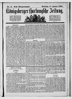 Königsberger Hartungsche Zeitung vom 14.01.1890