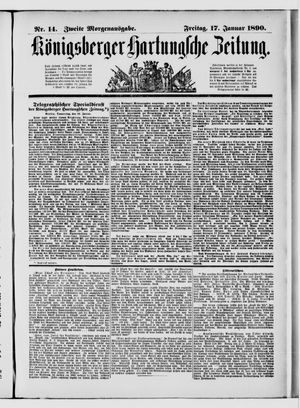 Königsberger Hartungsche Zeitung vom 17.01.1890