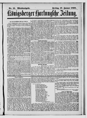 Königsberger Hartungsche Zeitung vom 17.01.1890