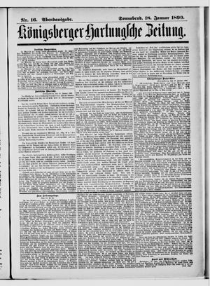 Königsberger Hartungsche Zeitung vom 18.01.1890