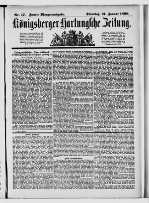 Königsberger Hartungsche Zeitung on Jan 21, 1890