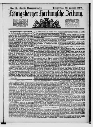 Königsberger Hartungsche Zeitung vom 23.01.1890