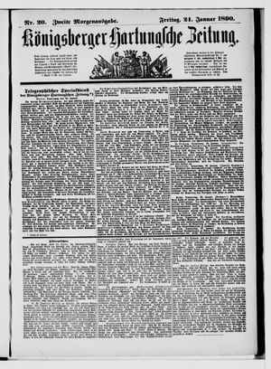 Königsberger Hartungsche Zeitung on Jan 24, 1890