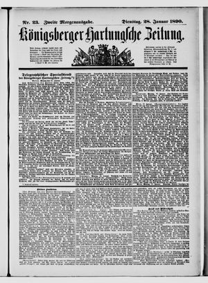 Königsberger Hartungsche Zeitung vom 28.01.1890