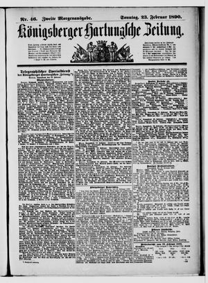 Königsberger Hartungsche Zeitung vom 23.02.1890