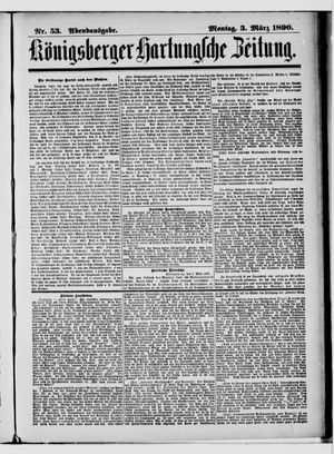 Königsberger Hartungsche Zeitung vom 03.03.1890