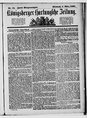 Königsberger Hartungsche Zeitung vom 05.03.1890