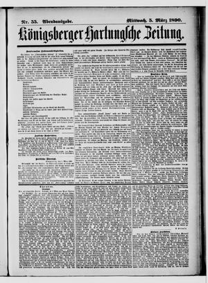 Königsberger Hartungsche Zeitung on Mar 5, 1890
