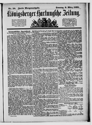 Königsberger Hartungsche Zeitung on Mar 9, 1890