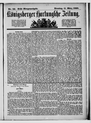 Königsberger Hartungsche Zeitung vom 11.03.1890