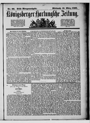 Königsberger Hartungsche Zeitung vom 19.03.1890