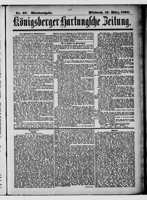 Königsberger Hartungsche Zeitung on Mar 19, 1890
