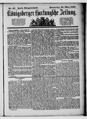Königsberger Hartungsche Zeitung on Mar 20, 1890