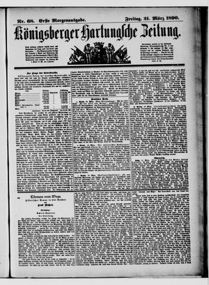 Königsberger Hartungsche Zeitung vom 21.03.1890