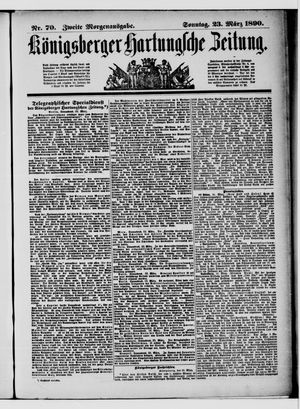 Königsberger Hartungsche Zeitung on Mar 23, 1890
