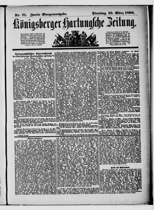 Königsberger Hartungsche Zeitung on Mar 25, 1890