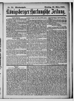 Königsberger Hartungsche Zeitung on Mar 25, 1890