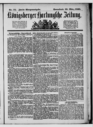 Königsberger Hartungsche Zeitung vom 29.03.1890