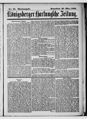 Königsberger Hartungsche Zeitung on Mar 29, 1890